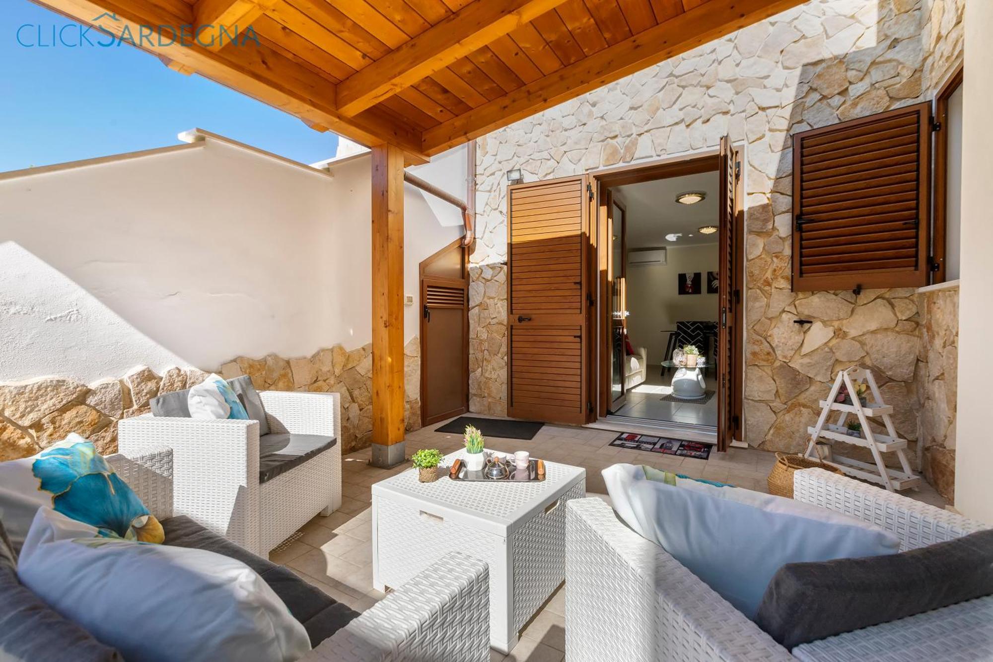 Clicksardegna Casa Speranza In Villa Brionis Con Grande Veranda Alghero Buitenkant foto